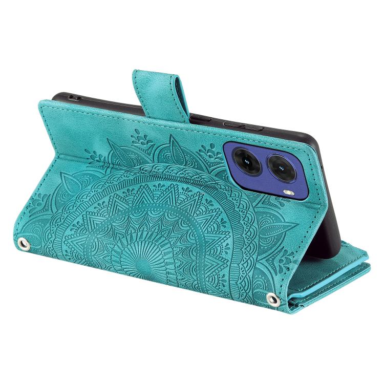 For Motorola Moto G05 Multi-Card Totem Zipper Leather Phone Case