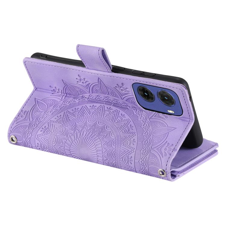For Motorola Moto G05 Multi-Card Totem Zipper Leather Phone Case