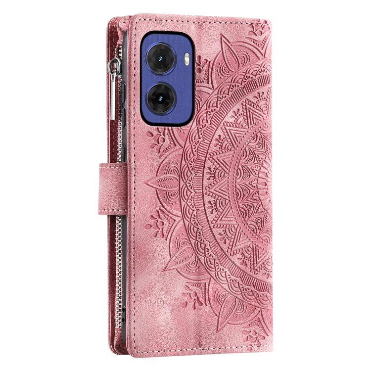 For Motorola Moto G05 Multi-Card Totem Zipper Leather Phone Case
