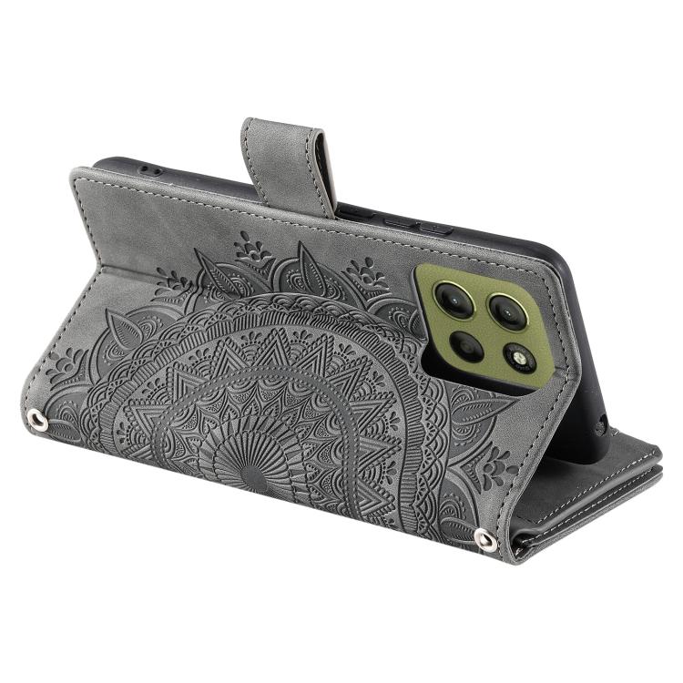 For Motorola Moto G15 Multi-Card Totem Zipper Leather Phone Case