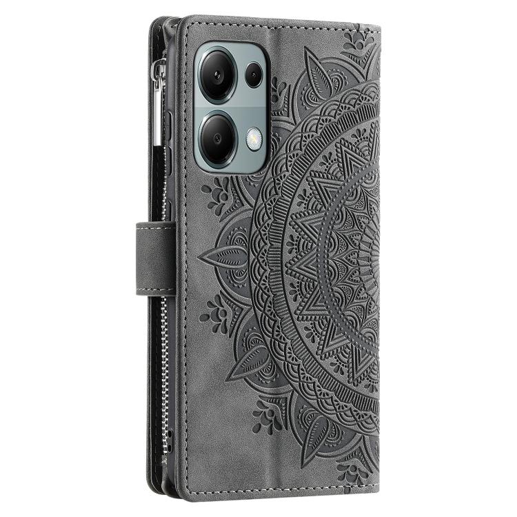 For Motorola Edge 60 Fusion Multi-Card Totem Zipper Leather Phone Case