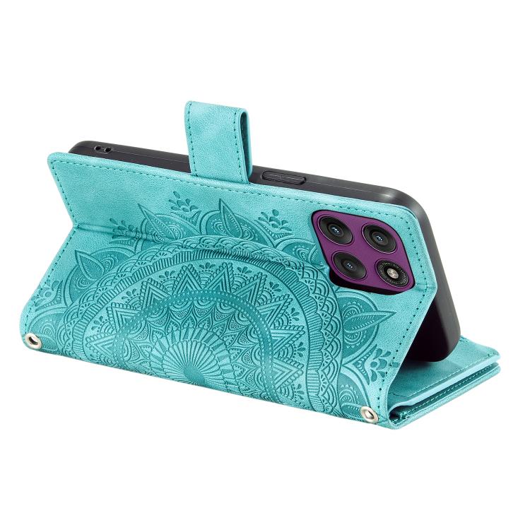 For Motorola Edge 60 Pro Multi-Card Totem Zipper Leather Phone Case