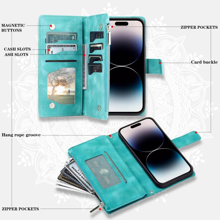 For Motorola Edge 60 Pro Multi-Card Totem Zipper Leather Phone Case