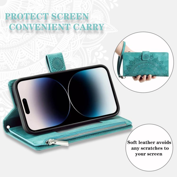 For Motorola Edge 60 Pro Multi-Card Totem Zipper Leather Phone Case