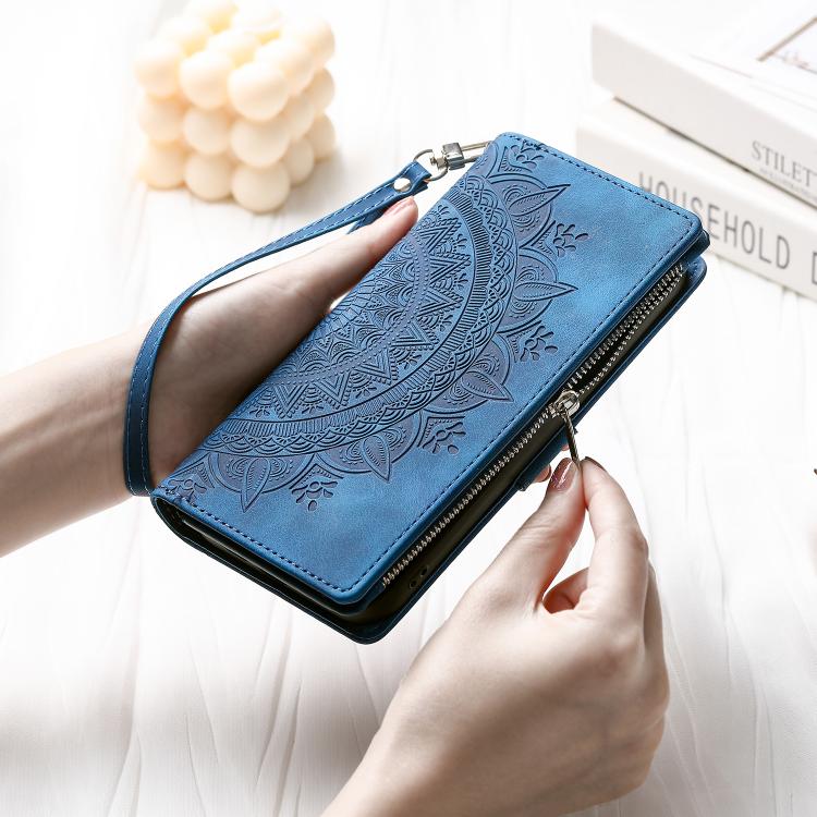 For Motorola Edge 60 Pro Multi-Card Totem Zipper Leather Phone Case