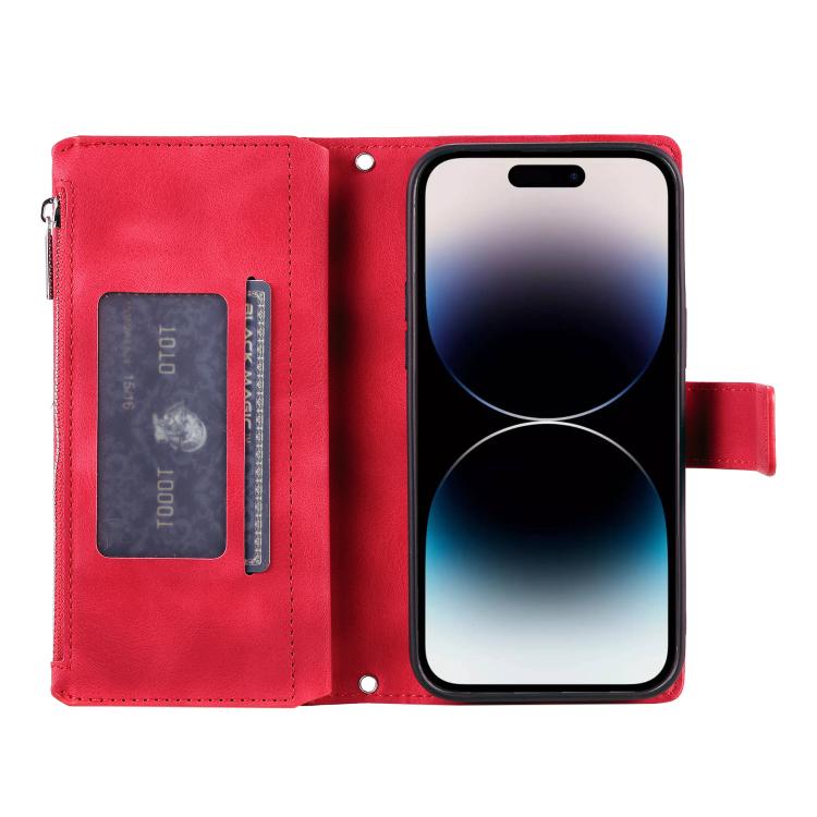 For Motorola Edge 60 Pro Multi-Card Totem Zipper Leather Phone Case