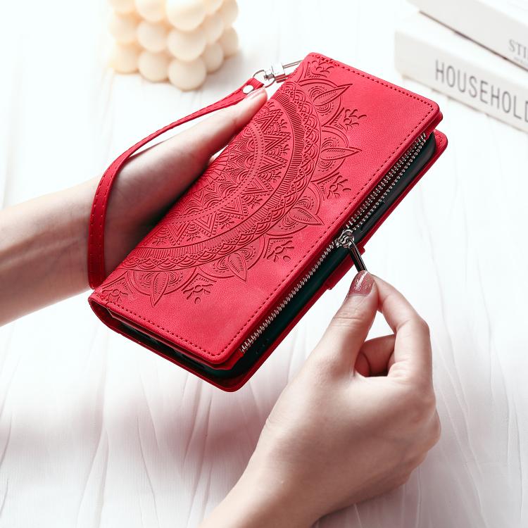 For Motorola Edge 60 Pro Multi-Card Totem Zipper Leather Phone Case