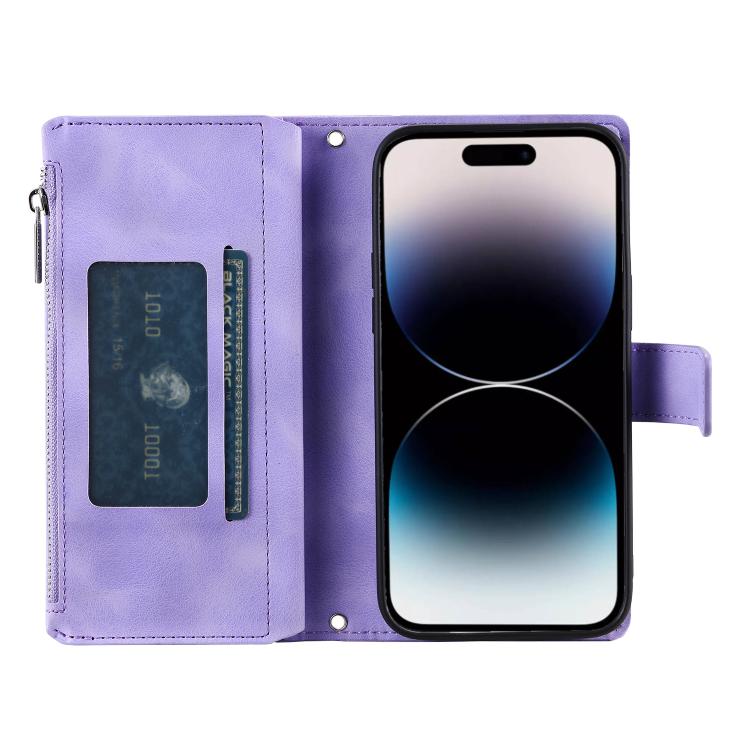 For Motorola Edge 60 Pro Multi-Card Totem Zipper Leather Phone Case