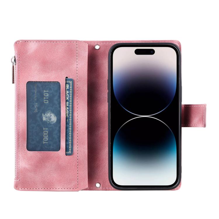 For Motorola Edge 60 Pro Multi-Card Totem Zipper Leather Phone Case