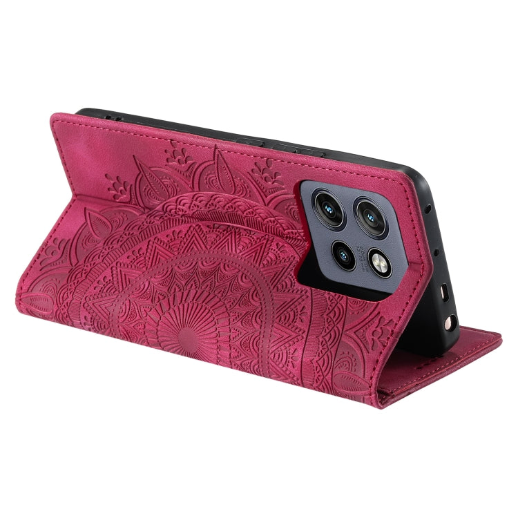 For Motorola Edge 50 Neo Totem Embossed Magnetic Leather Phone Case