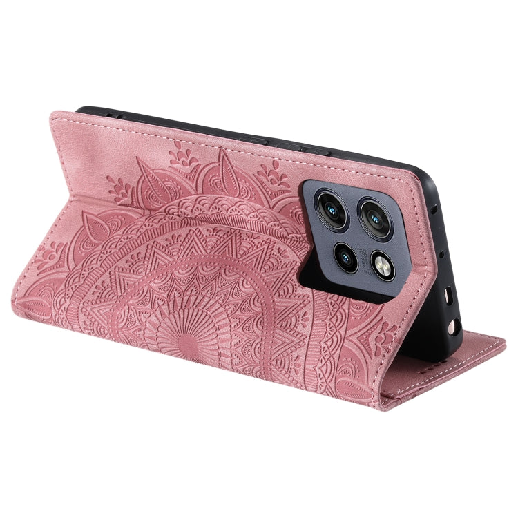 For Motorola Edge 50 Neo Totem Embossed Magnetic Leather Phone Case