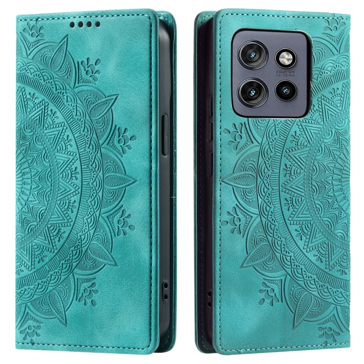 For Motorola Edge 50 Neo Totem Embossed Magnetic Leather Phone Case