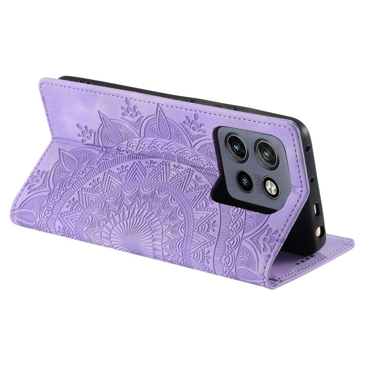 For Motorola Edge 50 Neo Totem Embossed Magnetic Leather Phone Case