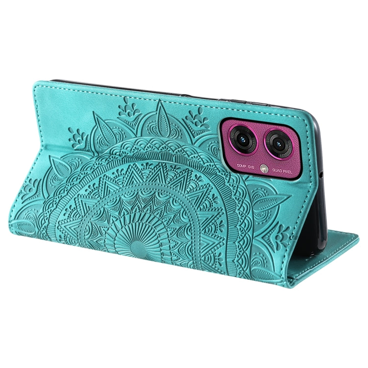 For Motorola Moto G55 Totem Embossed Magnetic Leather Phone Case