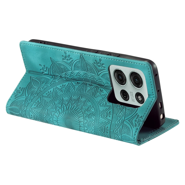 For Motorola Moto G75 5G Totem Embossed Magnetic Leather Phone Case