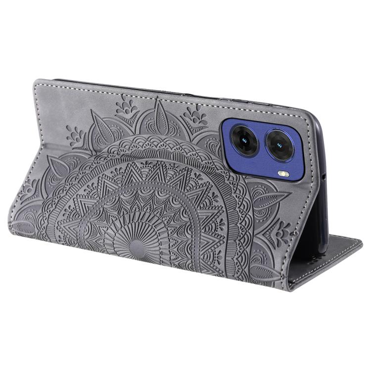 For Motorola Moto G05 Totem Embossed Magnetic Leather Phone Case