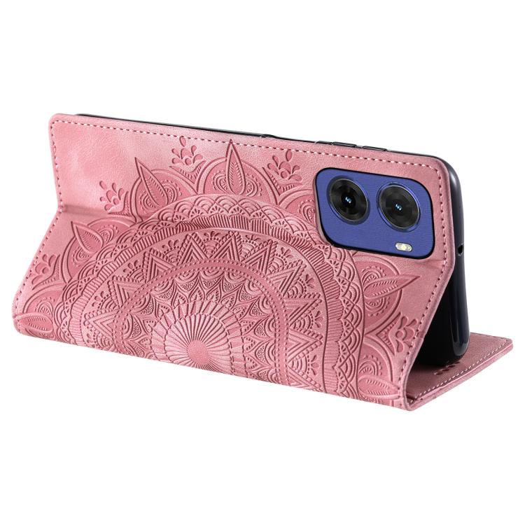 For Motorola Moto G05 Totem Embossed Magnetic Leather Phone Case