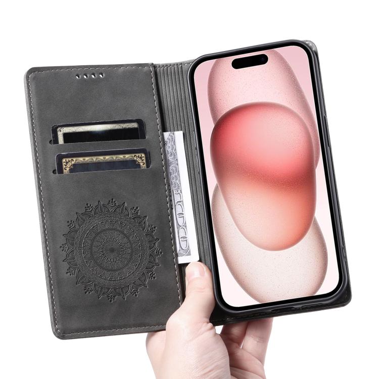 For Motorola Edge 60 Pro Totem Embossed Magnetic Leather Phone Case