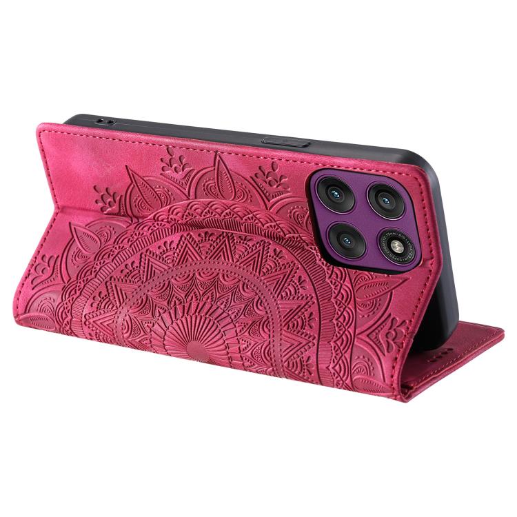 For Motorola Edge 60 Pro Totem Embossed Magnetic Leather Phone Case