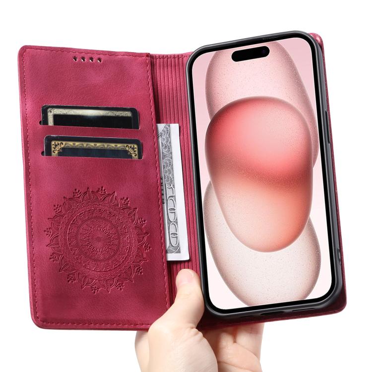 For Motorola Edge 60 Pro Totem Embossed Magnetic Leather Phone Case