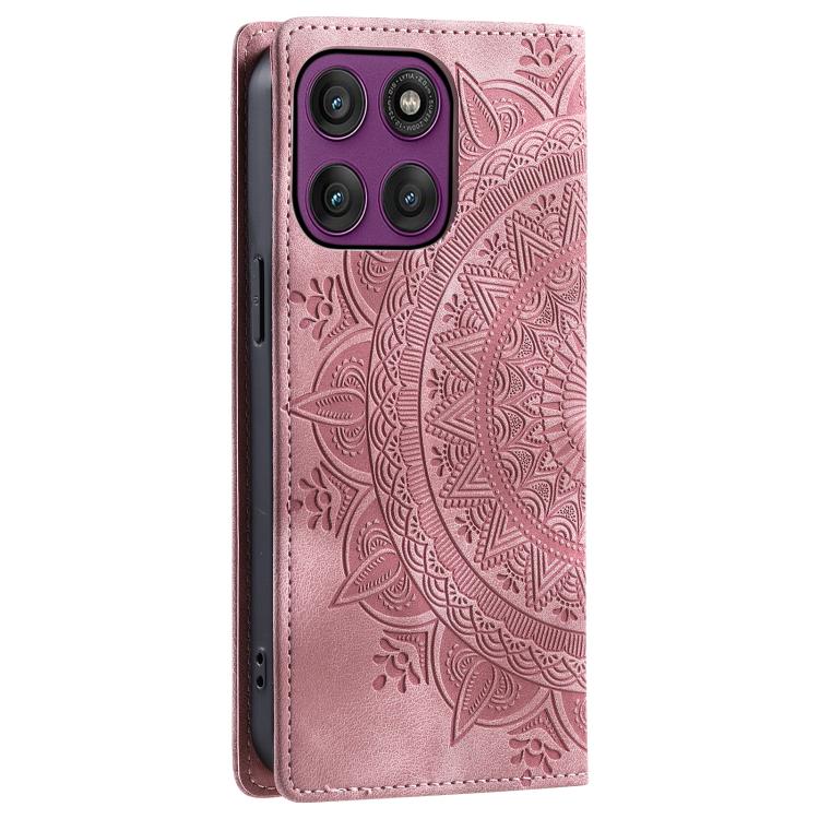 For Motorola Edge 60 Pro Totem Embossed Magnetic Leather Phone Case