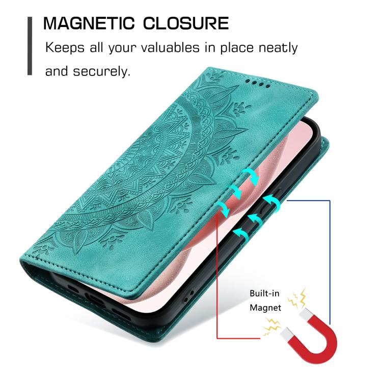 For Motorola Edge 60 Pro Totem Embossed Magnetic Leather Phone Case