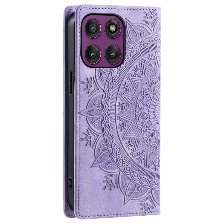 For Motorola Edge 60 Pro Totem Embossed Magnetic Leather Phone Case