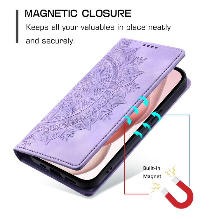 For Motorola Edge 60 Pro Totem Embossed Magnetic Leather Phone Case