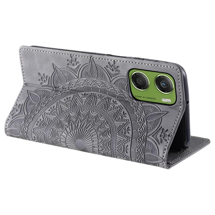 For Motorola Moto G06 4G Totem Embossed Magnetic Leather Phone Case