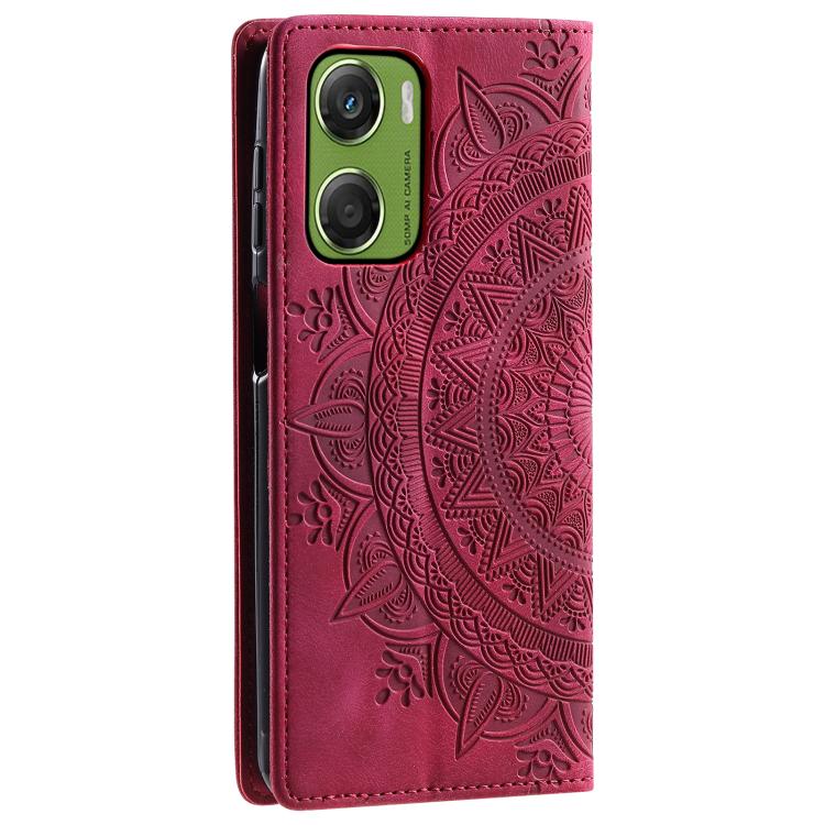 For Motorola Moto G06 4G Totem Embossed Magnetic Leather Phone Case