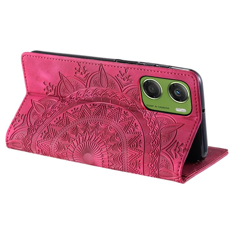 For Motorola Moto G06 4G Totem Embossed Magnetic Leather Phone Case