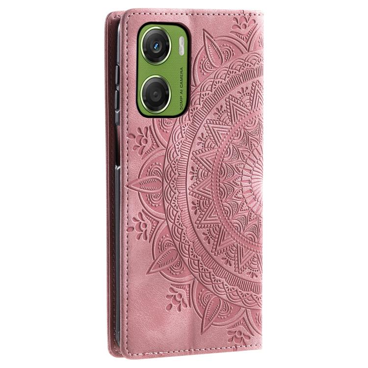For Motorola Moto G06 4G Totem Embossed Magnetic Leather Phone Case