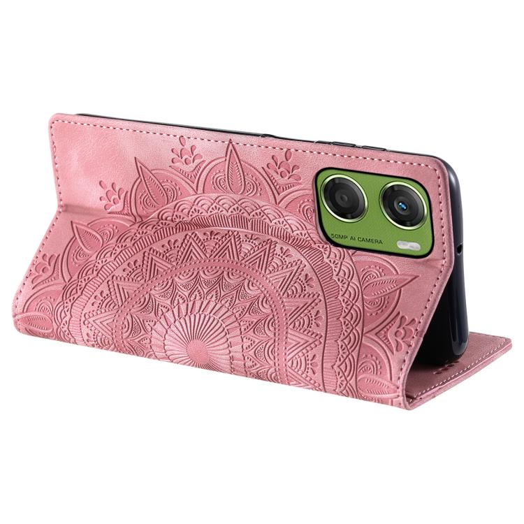 For Motorola Moto G06 4G Totem Embossed Magnetic Leather Phone Case