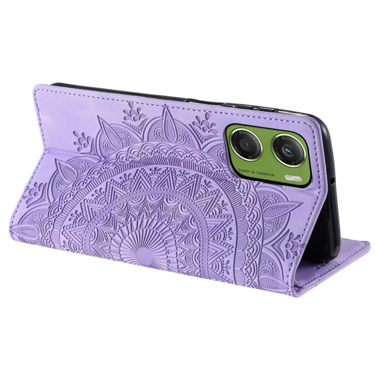 For Motorola Moto G06 4G Totem Embossed Magnetic Leather Phone Case