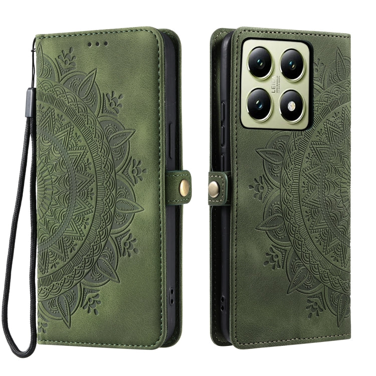 For Xiaomi 14T Pro Skin Feel Totem Embossed Leather Phone Case