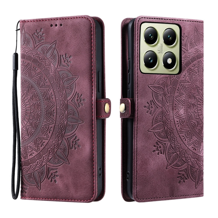 For Xiaomi 14T Pro Skin Feel Totem Embossed Leather Phone Case