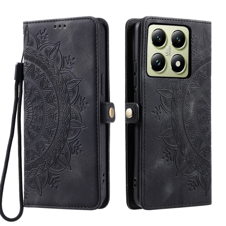 For Xiaomi 14T Pro Skin Feel Totem Embossed Leather Phone Case