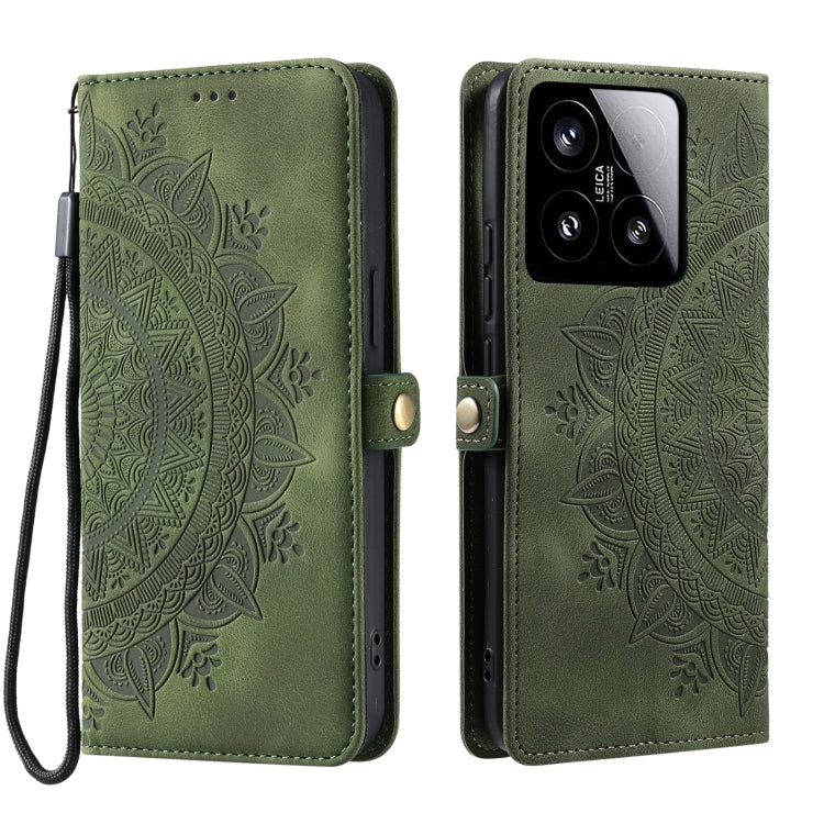 For Xiaomi 15 Skin Feel Totem Embossed Leather Phone Case