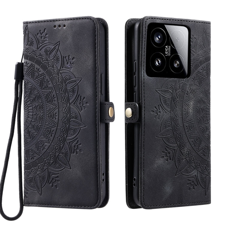 For Xiaomi 15 Skin Feel Totem Embossed Leather Phone Case