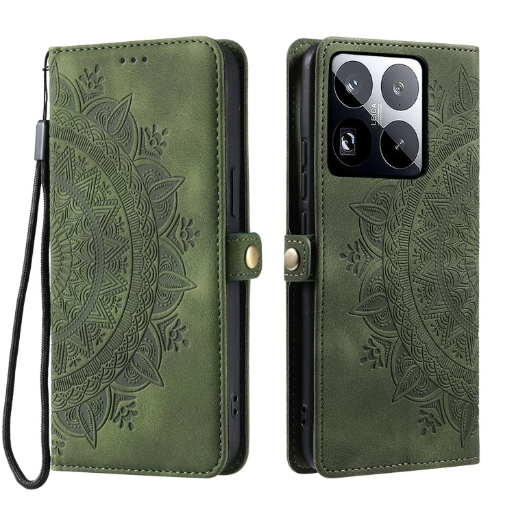 For Xiaomi 15 Pro Skin Feel Totem Embossed Leather Phone Case
