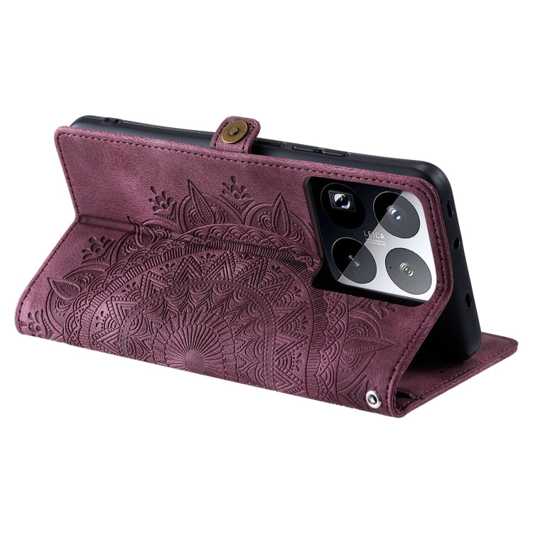 For Xiaomi 15 Pro Skin Feel Totem Embossed Leather Phone Case