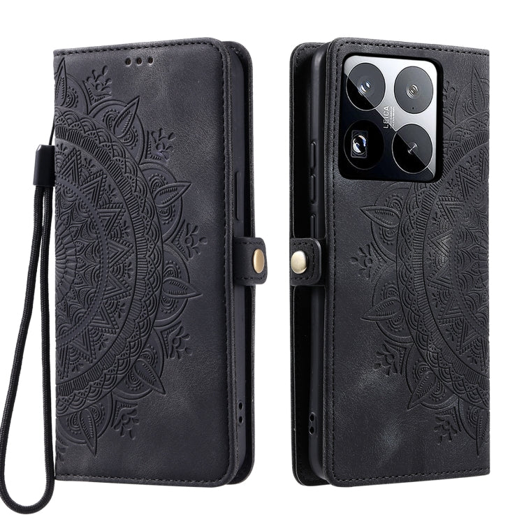 For Xiaomi 15 Pro Skin Feel Totem Embossed Leather Phone Case