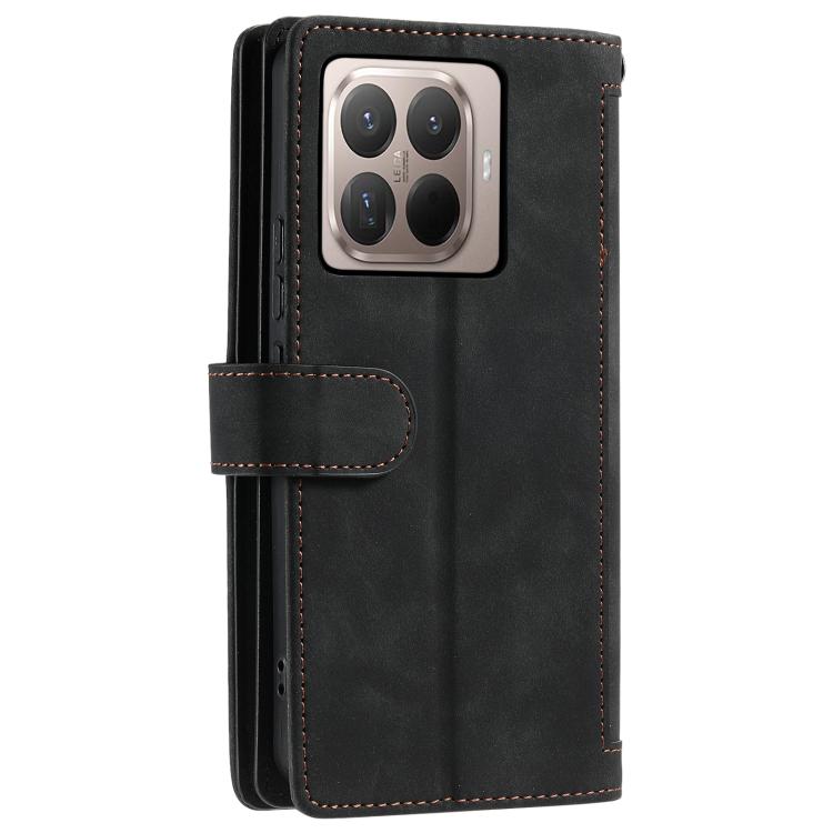 For Xiaomi 15T Pro Nine Card Zipper Bag Leather Phone Case with Lanyard