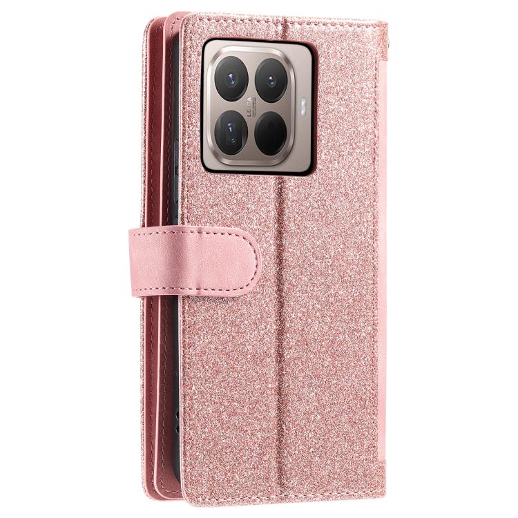 For Xiaomi 15T Pro Nine Card Zipper Bag Leather Phone Case with Lanyard