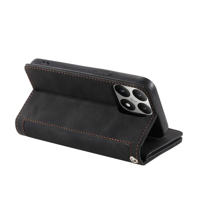 For Xiaomi 15T Nine Card Zipper Bag Leather Phone Case with Lanyard