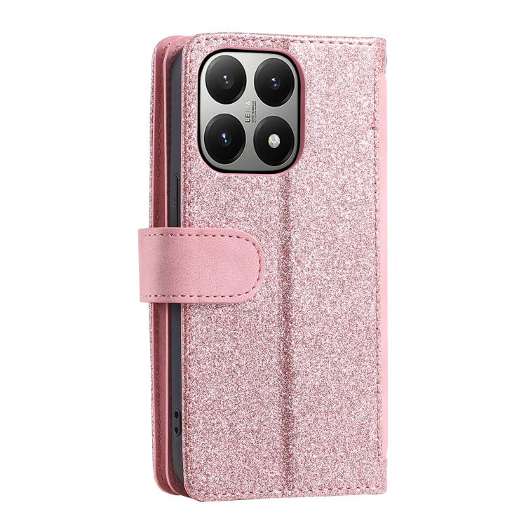 For Xiaomi 15T Nine Card Zipper Bag Leather Phone Case with Lanyard