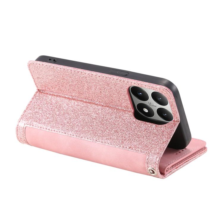 For Xiaomi 15T Nine Card Zipper Bag Leather Phone Case with Lanyard
