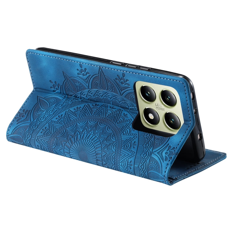 For Xiaomi 14T Totem Embossed Magnetic Leather Phone Case