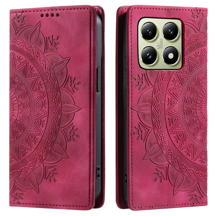 For Xiaomi 14T Totem Embossed Magnetic Leather Phone Case