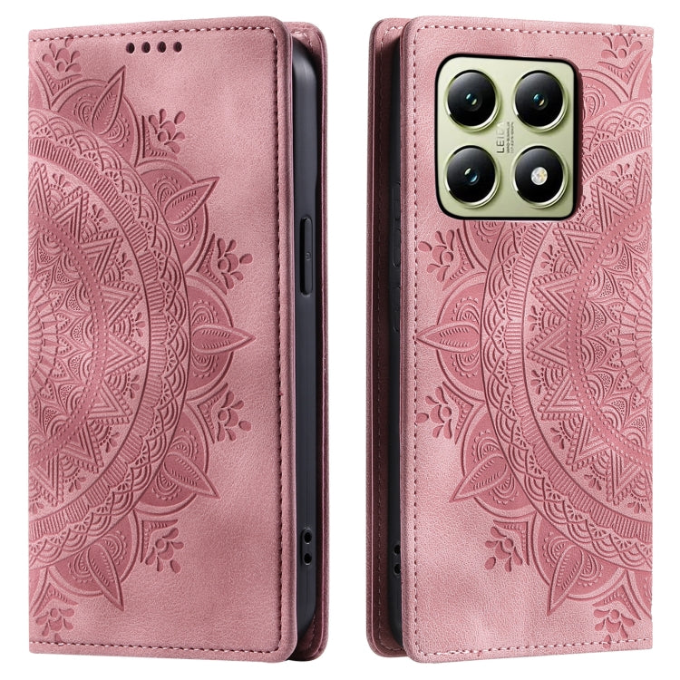 For Xiaomi 14T Totem Embossed Magnetic Leather Phone Case